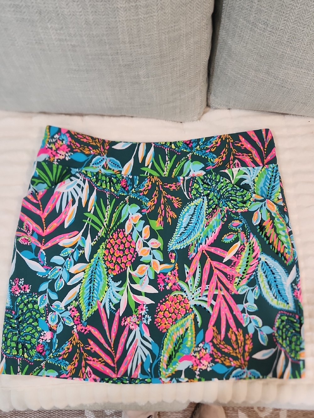 Lilly Pulitzer Multicolor Tropical Print Mini Skirt